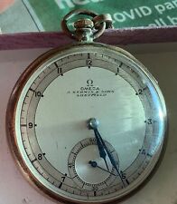 Vintage Antigo Omega 15 Joia Relógio de Bolso de Corda 1936 Placa de Ouro 10ys8247303 comprar usado  Enviando para Brazil