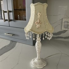 cream lamp white table for sale  Saint Clair Shores