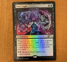 Post's Sigil, R 1188, quase perfeito Rainbow Foil, MTG Secret Lair x Post Malone | Leshrac's, usado comprar usado  Enviando para Brazil