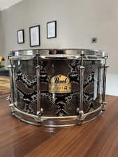 Tarola Pearl VP1480 Vinnie Paul Signature Series 14x8" acabamento em pele de cobra comprar usado  Enviando para Brazil