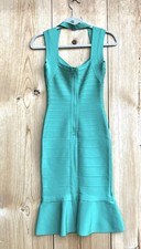 Herve Leger Paris EUC zielona sukienka bodycon rozmiar Small na sprzedaż  Wysyłka do Poland