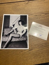 Bettie page signed for sale  Colchester