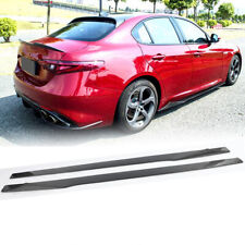 Usado, Saias laterais de fibra de carbono extensão spoiler labial para Alfa Romeo Giulia 2017-2022 comprar usado  Enviando para Brazil
