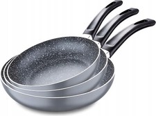 Powystawowe patelnie z powłoką nieprzywierającą 3 sztuki 16, 20 i 24 cm na sprzedaż  PL