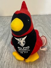 Ball State University Mascote Charlie Cardinal We Fly Brinquedo de Pelúcia Curto Brinquedos com Etiquetas comprar usado  Enviando para Brazil
