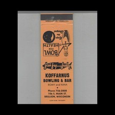 Matchbook cover bowling for sale  Raymond