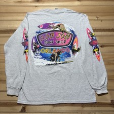 Ron Jon Surf Shop Orlando Florida Riding The Wave manga longa neon - Médio comprar usado  Enviando para Brazil
