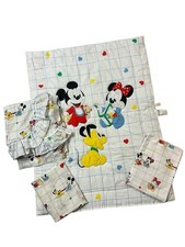 Edredom Dundee Disney bebê Mickey Minnie Mouse colcha cortina lençol ajustado comprar usado  Enviando para Brazil