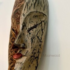 Wanddekoration holzmaske handg gebraucht kaufen  München