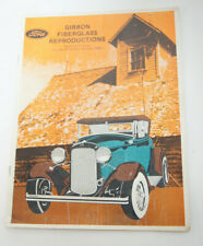 Ford Gibbon Fiberglass Reproductions Dwight Bond Magazine Catalogue Manual segunda mano  Embacar hacia Mexico