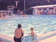 Slides de fotos vintage Tallahassee alces piscina crianças nadando brincando comprar usado  Enviando para Brazil