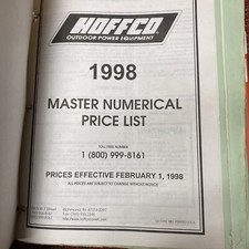 Hoffco parts list for sale  Wolcott