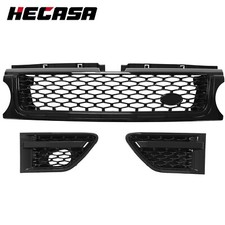 Ventilação lateral de ar grade frontal preta brilhante para Land Rover Range Rover Sport 2010-13 comprar usado  Enviando para Brazil