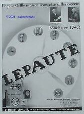 Publicite lepaute horloge d'occasion  Cires-lès-Mello