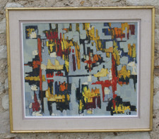 Composition abstraite huile d'occasion  La Roche-Posay