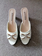 Ladies cream heeled for sale  LEIGH
