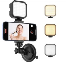 Usado, Suporte para telefone ventosa com luz recarregável, suporte para telefone espelho com luz comprar usado  Enviando para Brazil