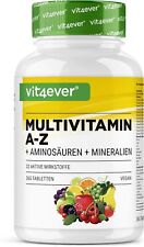 A-Z Multiwitaminy i minerały 365 tabletek - 32 składniki aktywne Multiwitamina wegańska na sprzedaż  Wysyłka do Poland