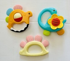 Lot baby rattles for sale  Zahl