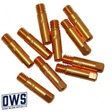 Pontas de contato de soldagem M6 MB15 MIG 0,6mm (pacotes 10) tipo binzel ponta x 10, usado comprar usado  Enviando para Brazil