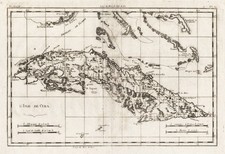 Cuba Kuba La Habana Caribe Grabado En Cobre Mapa Bonne 1780 comprar usado  Enviando para Brazil
