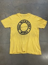 Camiseta Rara Vintage Anos 70 Paul McCartney Wings Band On The Run Music  comprar usado  Enviando para Brazil