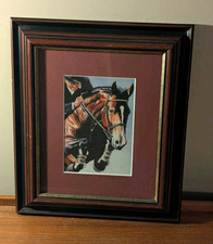 Equestrian art framed for sale  Warren