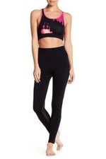 Leggings de ioga elétrica nova com etiquetas Moto painel de malha tamanho M/G preta comprar usado  Enviando para Brazil
