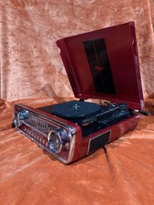 ION Ford Mustang LP 4 em 1 toca-discos clássico carro toca-discos rádio AUX USB VERMELHO comprar usado  Enviando para Brazil