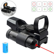 Usado, Reflexo tático holográfico 4 retículos ponto vermelho/verde com mira laser vermelha comprar usado  Enviando para Brazil