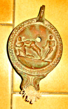 Lampe huile bronze d'occasion  Bourg-Saint-Andéol
