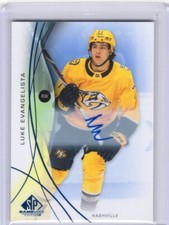 2024-25 SP Jogo Usado Azul Autógrafo Luke Evangelista #34 - NASHVILLE PREDATORS comprar usado  Enviando para Brazil