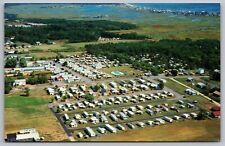 Barraca Beach Acres trailer parque poços Maine vista aérea orla cartão postal vintage, usado comprar usado  Enviando para Brazil