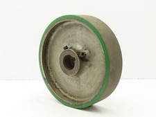 Usado, Roda de ferro fundido Trew 12x3" Duralast verde poliuretano 1-15/16" furo com chave comprar usado  Enviando para Brazil