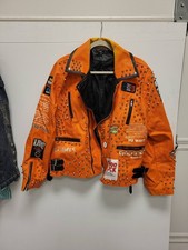 Nyc orange leather for sale  Southlake