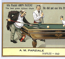 Cartão postal GB (ITÁLIA) ANÚNCIO *SNOOKER* giz bilhar PARZIALE Nápoles SPORT WP4 comprar usado  Enviando para Brazil