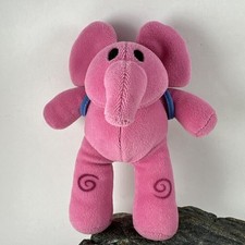 Bolsa de livros Pocoyo rosa Elly Elephant de pelúcia recheada *DEFEITOS*, usado comprar usado  Enviando para Brazil