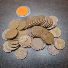 Usado, 1950P Lincoln rolo de centavo de trigo circulado 1 rolo de 50 moedas bom estado, bom estado  comprar usado  Enviando para Brazil
