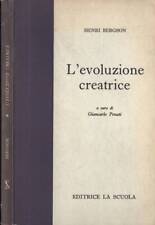 Evoluzione creatrice. henri usato  Italia