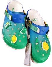 TAMANCOS MASCULINOS BARATOS NOVOS COM ETIQUETAS 11 CROCS SPRITE todo-o-terreno 209313-100 verde/azul SEM CAIXA comprar usado  Enviando para Brazil