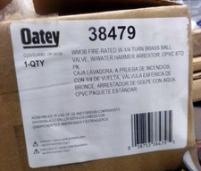 Oatey 38479 3/4" bolas de torneira branca/latão WMOB com classificação de fogo W-1/4 válvula de esfera de giro comprar usado  Enviando para Brazil