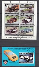Ajman  1970  Stare samochody Mi.613-618 + Bl.215 used na sprzedaż  PL