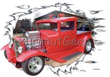 Camiseta 1931 vermelha soprada picape personalizada Hot Rod garagem 31 camisetas muscle car comprar usado  Enviando para Brazil