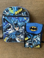 Usado, Mochila DC Batman com lancheira, escola, livros, almoço comprar usado  Enviando para Brazil