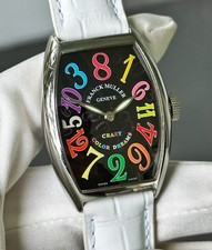 Usado, Relógio masculino 32mm Franck Muller Crazy Hour Color Dreams aço inoxidável 5850CH comprar usado  Enviando para Brazil