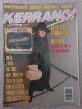 Vintage kerrang patch for sale  LANCING