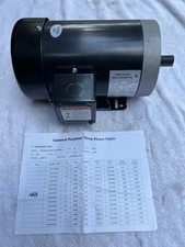 🇺🇸108073 Motor elétrico 3HP 3450 RPM motor de indução trifásico 230V/460V🇺🇸 comprar usado  Enviando para Brazil