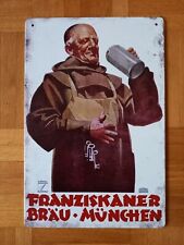 Werbe blechschild franziskaner gebraucht kaufen  Edling