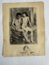Ancienne authentique gravure d'occasion Ancienne authentique gravure d'occasion  Rethel