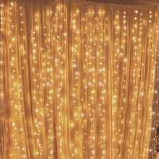 Twinkle Star 300 luzes LED cortina corda, 8 modos luzes suspensas de fadas para cama comprar usado  Enviando para Brazil